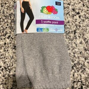 Fruit of the Loom Gray Waffle Pants